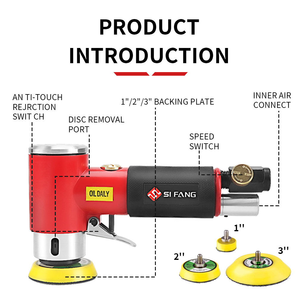 SIFANG Random Orbit Air Sander - Orbital Polisher Da recension och pris